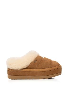 UGG TAZZLITA FLATFORM SLIPPER IN CHESTNUT